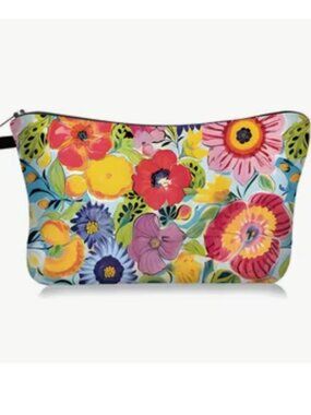 Floral Make-up Bag (Padded, Waterproof)